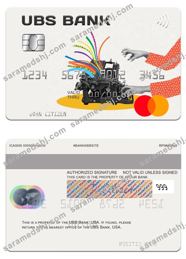 USA UBS Bank mastercard